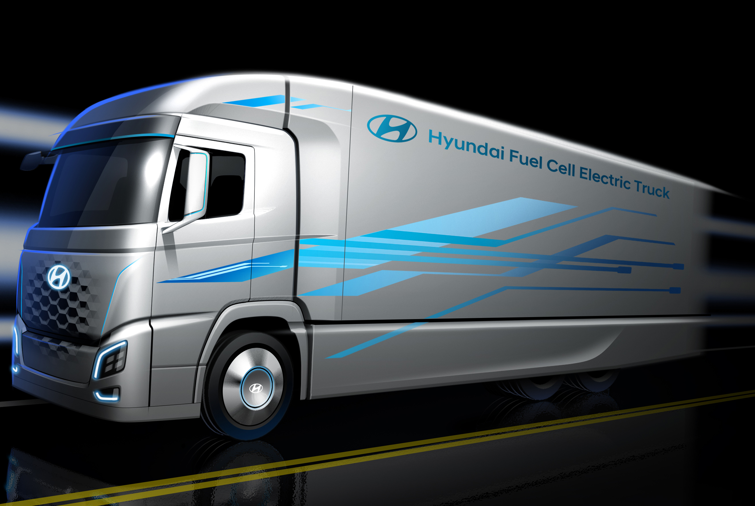 Hyundai Motor представила дизайн вантажівки на водневих паливних елементах