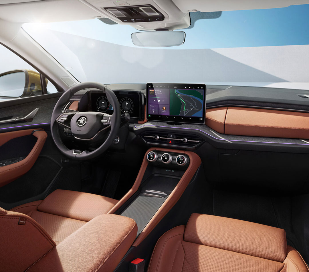 Збільшення простору, комфорту та контролю: Škoda представляє основні елементи інтер’єру абсолютно нових поколінь Kodiaq і Superb