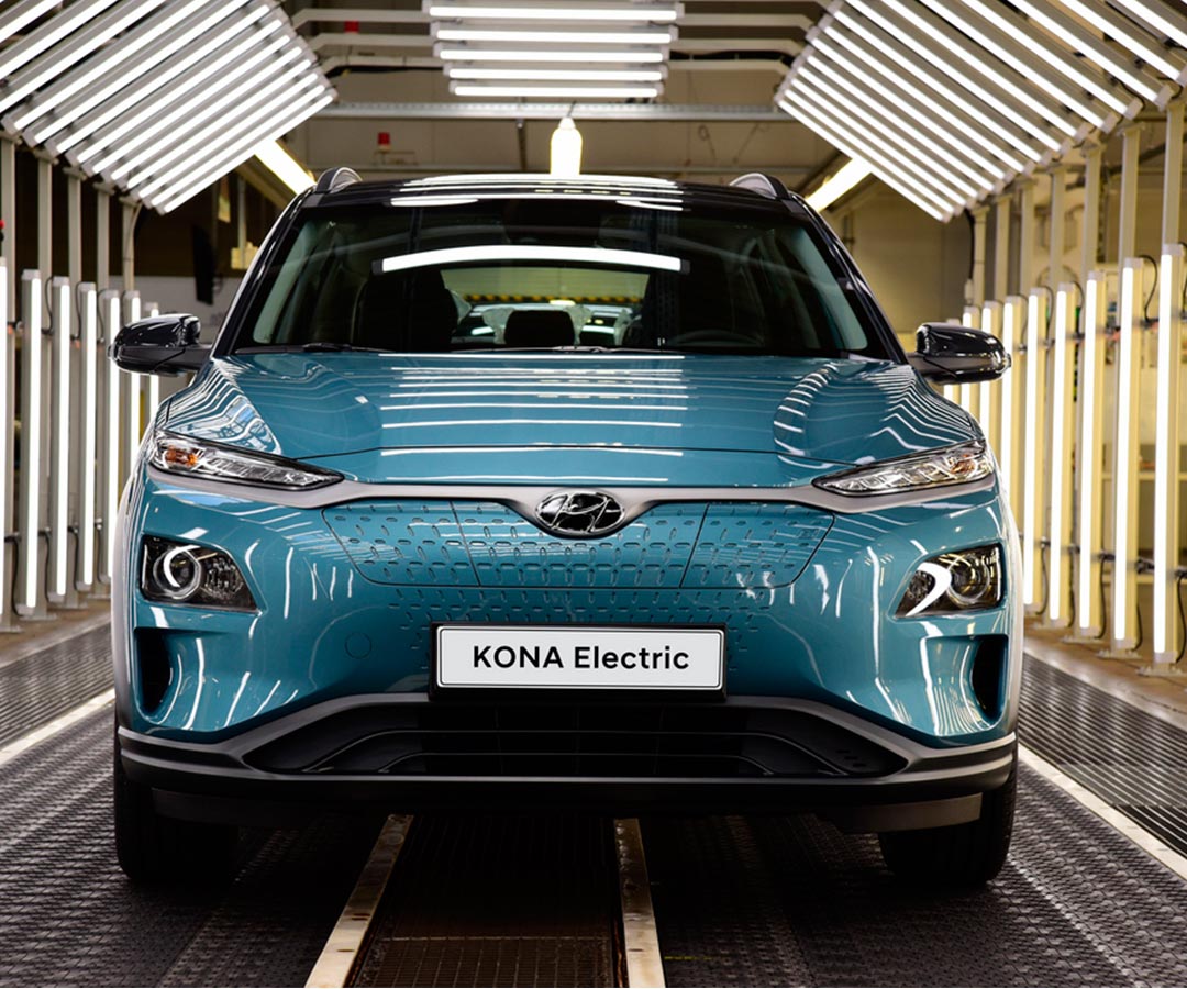 Hyundai Motor открывает производство электрокроссовера Kona Electric в Европе